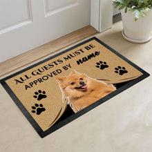 Load image into Gallery viewer, Custom Dog's Name Doormat-All Guests Must be Approved By Keeshond Outdoor Doormat