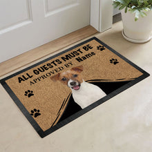 Load image into Gallery viewer, KafePross Jack Russell Terrier Dog Doormat All Guest Must be Approved Rubber Floor Mat