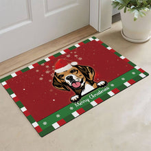 Load image into Gallery viewer, KafePross Christmas Decoration Doormat with Cute Dog Beagle