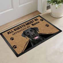Load image into Gallery viewer, KafePross Labrador Dog Doormat All Guest Must be Approved Rubber Floor Mat