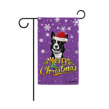 Load image into Gallery viewer, KafePross-Merry Christmas Dog Border Collie Garden House Flag