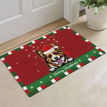 Load image into Gallery viewer, KafePross Christmas Decoration Doormat with Cute Dog Dachshund