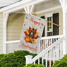 Load image into Gallery viewer, KafePross - Happy Thanksgiving Day English Springer Spaniel Pumpkin Maple Leaf Fall Give Thanks Dog Garden House Flag