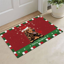 Load image into Gallery viewer, KafePross Christmas Decoration Doormat with Cute Dog Australian Shepherd