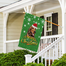 Load image into Gallery viewer, KafePross-Merry Christmas Dog Cocker Spaniel Garden House Flag