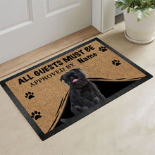Load image into Gallery viewer, KafePross Brussels Griffon Dog Doormat All Guest Must be Approved Rubber Floor Mat
