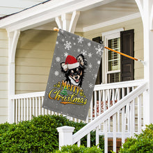 Load image into Gallery viewer, KafePross-Merry Christmas Dog Chichihua Garden House Flag