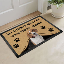 Load image into Gallery viewer, Custom Dog's Name Doormat-All Guests Must be Approved By Beagle Outdoor Doormat