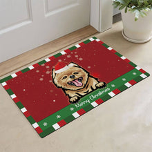 Load image into Gallery viewer, KafePross Christmas Decoration Doormat with Cute Dog Pomeranian