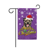 Load image into Gallery viewer, KafePross-Merry Christmas Dog Border Terrier Garden House Flag