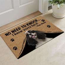 Load image into Gallery viewer, KafePross Cocker Doormat Not Need to Knock, We Know You're Here