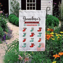 Load image into Gallery viewer, KafePross-Personalized Christmas Grandma's Sock Garden House Flag