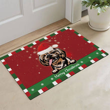 Load image into Gallery viewer, KafePross Christmas Decoration Doormat with Cute Dog Dachshund