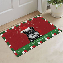 Load image into Gallery viewer, KafePross Christmas Decoration Doormat with Cute Dog Schnauzer