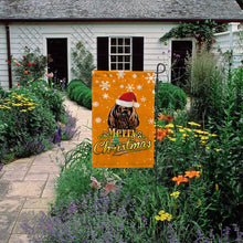 Load image into Gallery viewer, KafePross-Merry Christmas Dog Bernese Mountain Dog Garden House Flag