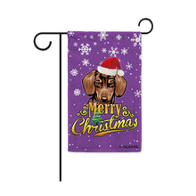 Load image into Gallery viewer, KafePross-Merry Christmas Dog Dachshund Garden House Flag