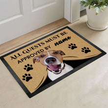 Load image into Gallery viewer, Custom Dog's Name Doormat-All Guests Must be Approved By Jack Russell Terrier Outdoor Doormat