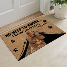 Load image into Gallery viewer, KafePross Cocker Doormat Not Need to Knock, We Know You're Here