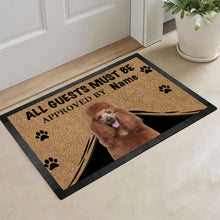 Load image into Gallery viewer, KafePross Poodle Dog Doormat All Guest Must be Approved Rubber Floor Mat