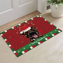 Load image into Gallery viewer, KafePross Christmas Decoration Doormat with Cute Dog Stafforshire Bull Terrier