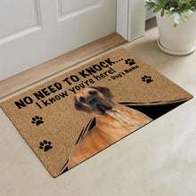 Load image into Gallery viewer, KafePross - Great Dane Dog Doormat - Not Need to Knock, I Know You're Here