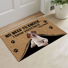Load image into Gallery viewer, KafePross - Brittany Spaniel Dog Doormat - Not Need to Knock, I Know You're Here