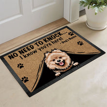 Load image into Gallery viewer, KafePross - Beagle Peeking Dog Doormat - Not Need to Knock, I Know You're Here