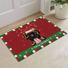 Load image into Gallery viewer, KafePross Christmas Decoration Doormat with Cute Dog Australian Shepherd