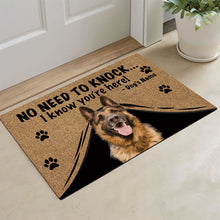 Load image into Gallery viewer, KafePross German Shepherd Doormat Not Need to Knock, We Know You're Here