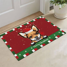Load image into Gallery viewer, KafePross Christmas Decoration Doormat with Cute Dog Australian Shepherd