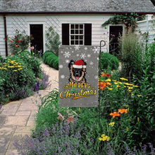 Load image into Gallery viewer, KafePross-Merry Christmas Dog German Shepherd Garden House Flag