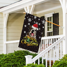 Load image into Gallery viewer, KafePross-Merry Christmas Dog English Bulldog Garden House Flag