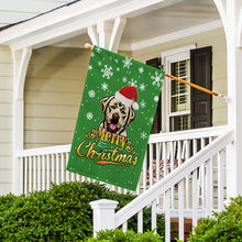 Load image into Gallery viewer, KafePross-Merry Christmas Dog Labrador Garden House Flag