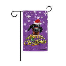 Load image into Gallery viewer, KafePross-Merry Christmas Dog Doberman Pinscher Garden House Flag