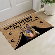 Load image into Gallery viewer, KafePross German Shepherd Doormat Not Need to Knock, We Know You're Here