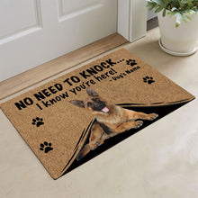 Load image into Gallery viewer, KafePross - German Shepherd Dog Doormat - Not Need to Knock, I Know You're Here