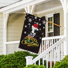 Load image into Gallery viewer, KafePross-Merry Christmas Dog Border Collie Garden House Flag