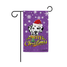 Load image into Gallery viewer, KafePross-Merry Christmas Dog Dalmatian Garden House Flag