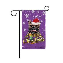 Load image into Gallery viewer, KafePross-Merry Christmas Dog French Bulldog Garden House Flag