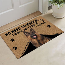 Load image into Gallery viewer, KafePross - German Shepherd Dog Doormat - Not Need to Knock, I Know You're Here