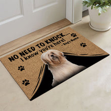 Load image into Gallery viewer, KafePross Lhasa Apso Doormat Not Need to Knock, We Know You're Here