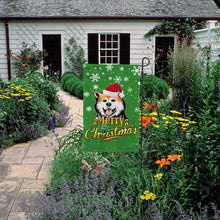 Load image into Gallery viewer, Merry Christmas Dog Akita Garden House Flag