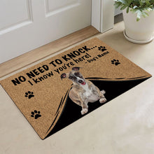 Load image into Gallery viewer, KafePross - Whippet Dog Doormat - Not Need to Knock, I Know You're Here