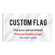 Load image into Gallery viewer, KafePross Personalized Flags 3x5 FT, Custom Photo Picture Text Logo
