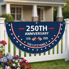 Load image into Gallery viewer, America 250 Anniversary 1776-2026 Decor Bunting Flag, God Bless America Eagle Yard Signs Party Hanging Banner, Durable &amp; Waterproof Vinyl Material
