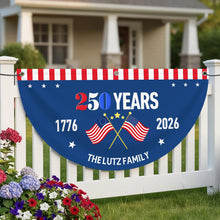 Load image into Gallery viewer, America 250 Anniversary 1776-2026 Decor Bunting Flag, God Bless America Eagle Yard Signs Party Hanging Banner, Durable &amp; Waterproof Vinyl Material
