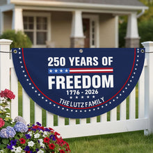 Load image into Gallery viewer, America 250 Anniversary 1776-2026 Decor Bunting Flag, God Bless America Eagle Yard Signs Party Hanging Banner, Durable &amp; Waterproof Vinyl Material
