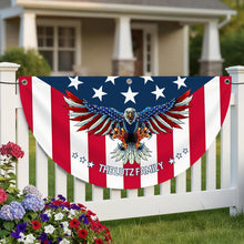 Load image into Gallery viewer, America 250 Anniversary 1776-2026 Decor Bunting Flag, God Bless America Eagle Yard Signs Party Hanging Banner, Durable &amp; Waterproof Vinyl Material
