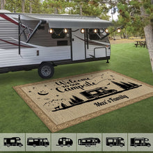 Load image into Gallery viewer, Happy Campers Camping Patio Rug, Patio Mat K228 888480
