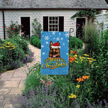 Load image into Gallery viewer, KafePross-Merry Christmas Dog German Shepherd Garden House Flag
